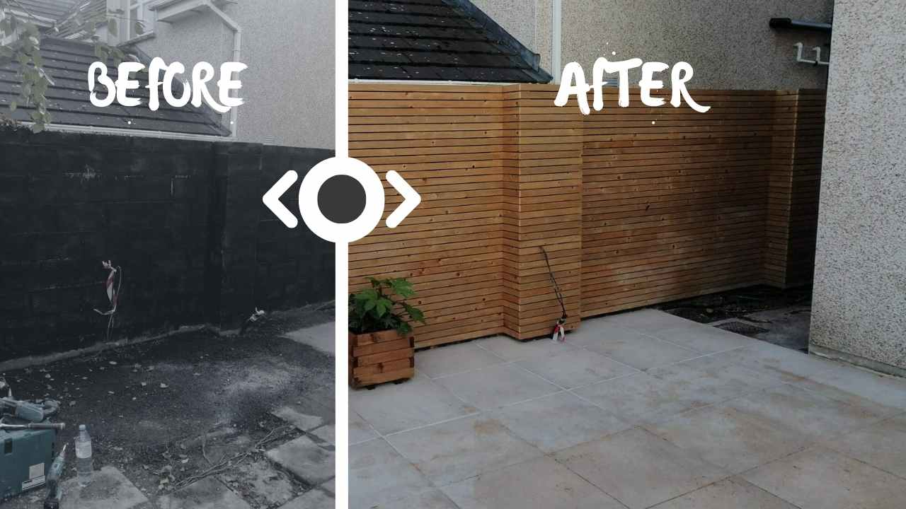 Garden Wall paneling by South Dublin Carpentry Garden wall paneling by South Dublin Carpentry